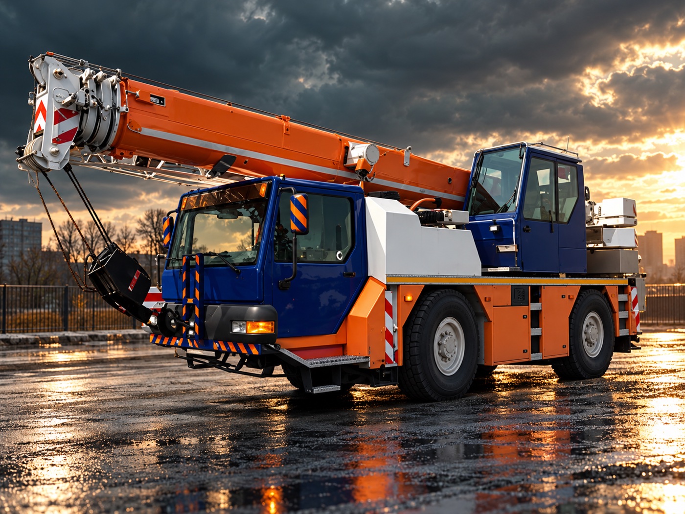 Liebherr LTM 1030/2.1 při práci