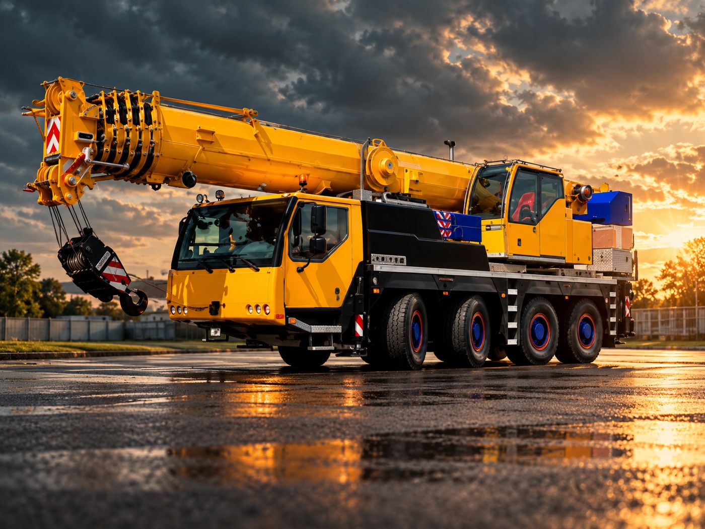 Liebherr LTM 1070/4.1 při práci