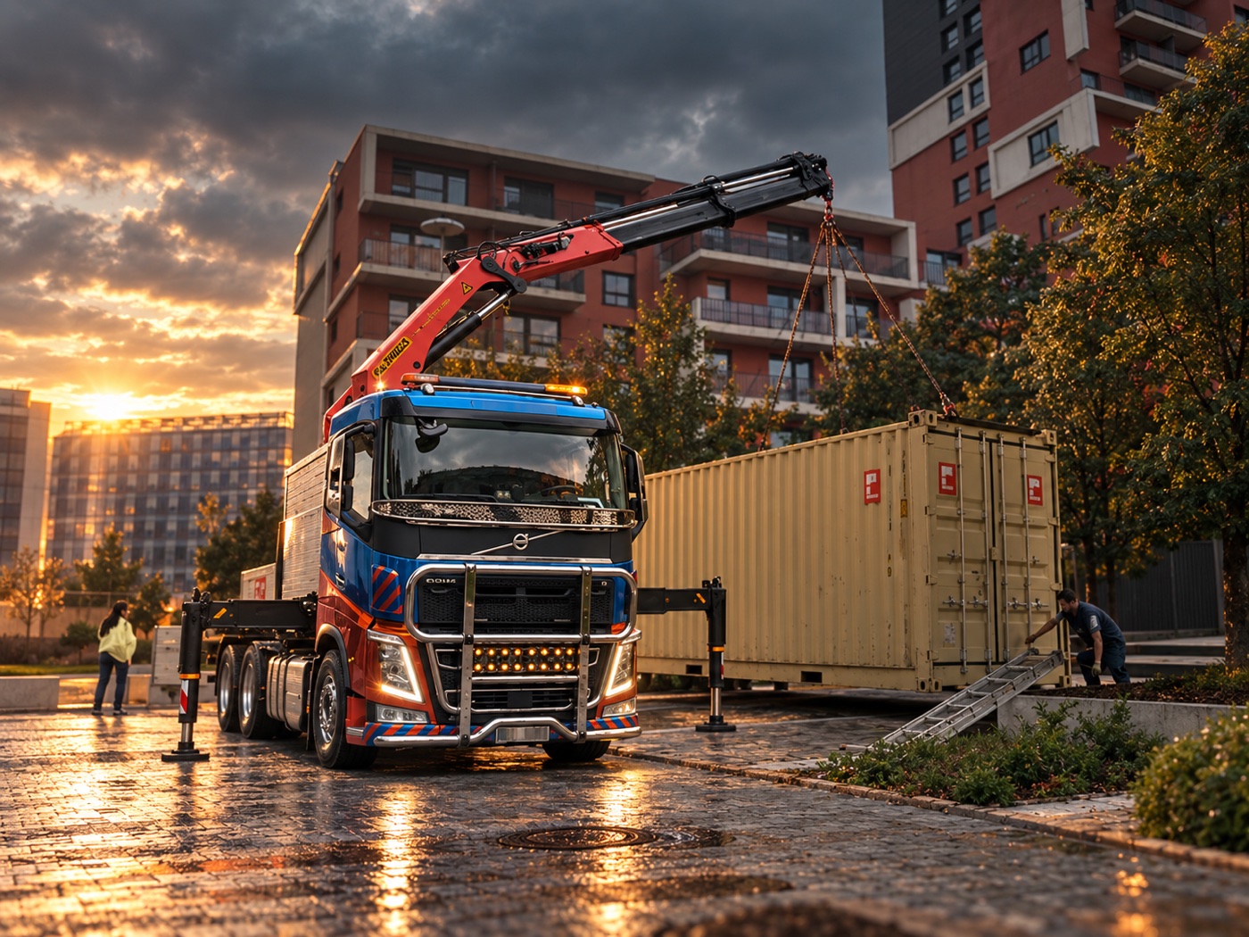 Volvo FH 6×4 Palfinger 34002 SH při práci